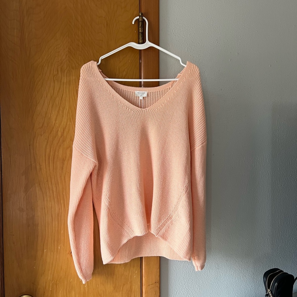Gentle Fawn Tucker Sweater in Peach
